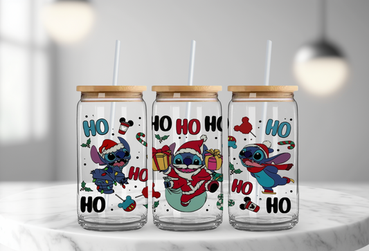 Santa Stitch - 16oz UV DTF Cup Wrap