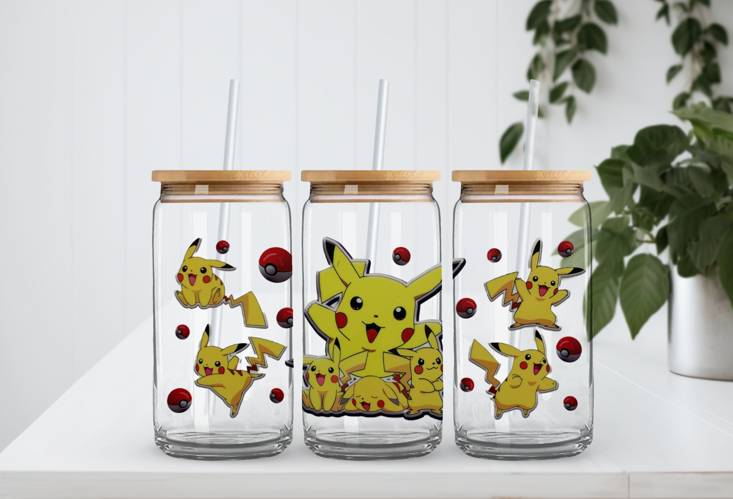 Pikachu - 16oz UV DTF Cup Wrap