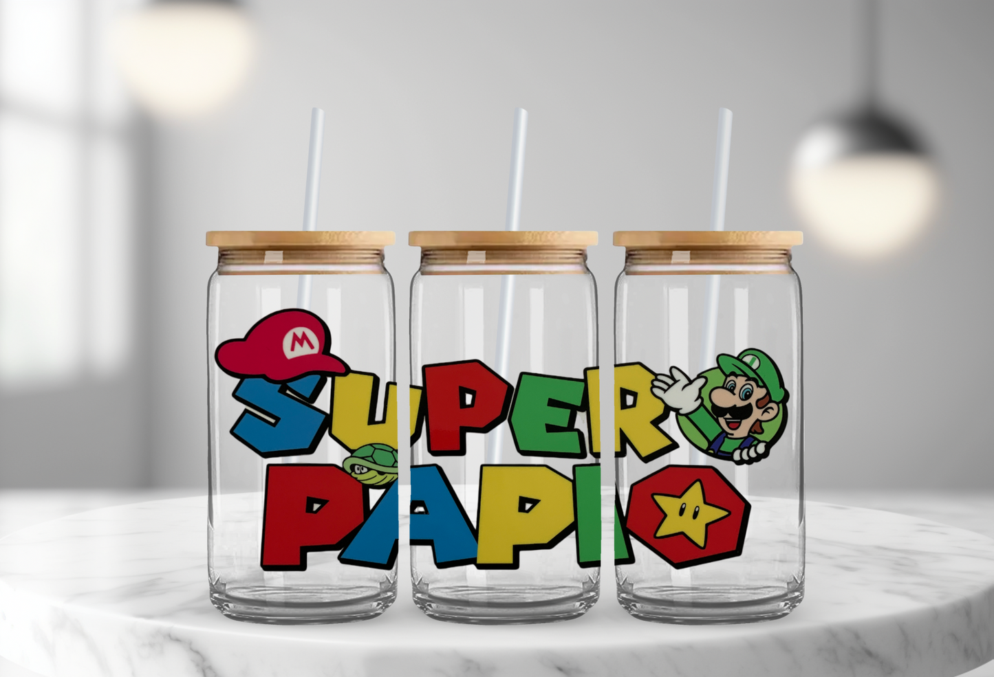 Super Papio - 16oz UV DTF Cup Wrap