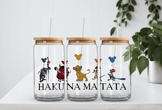 Hakuna Matata - 16oz UV DTF Cup Wrap