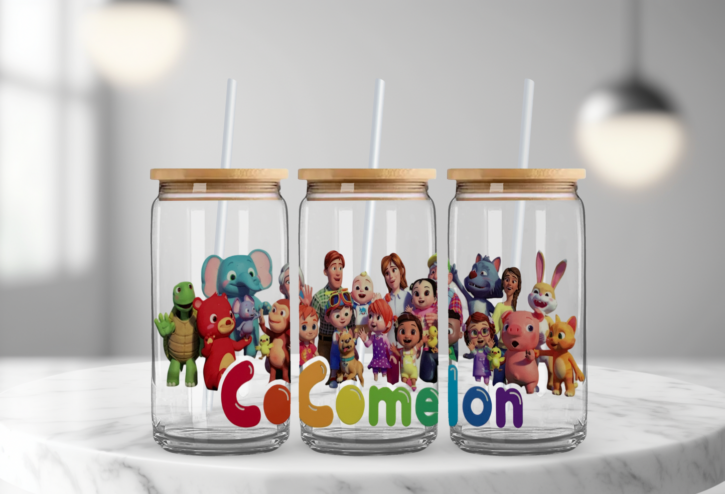 Cocomelon Friends- 16oz UV DTF Cup Wrap