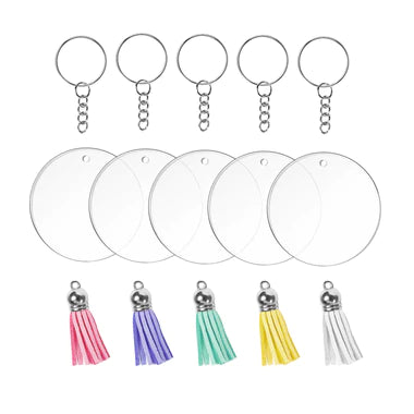 Blank Acrylic Keychain Pack