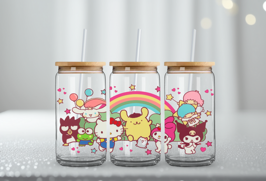 Hello Kitty and Friends (1) - 16oz UV DTF Cup Wrap