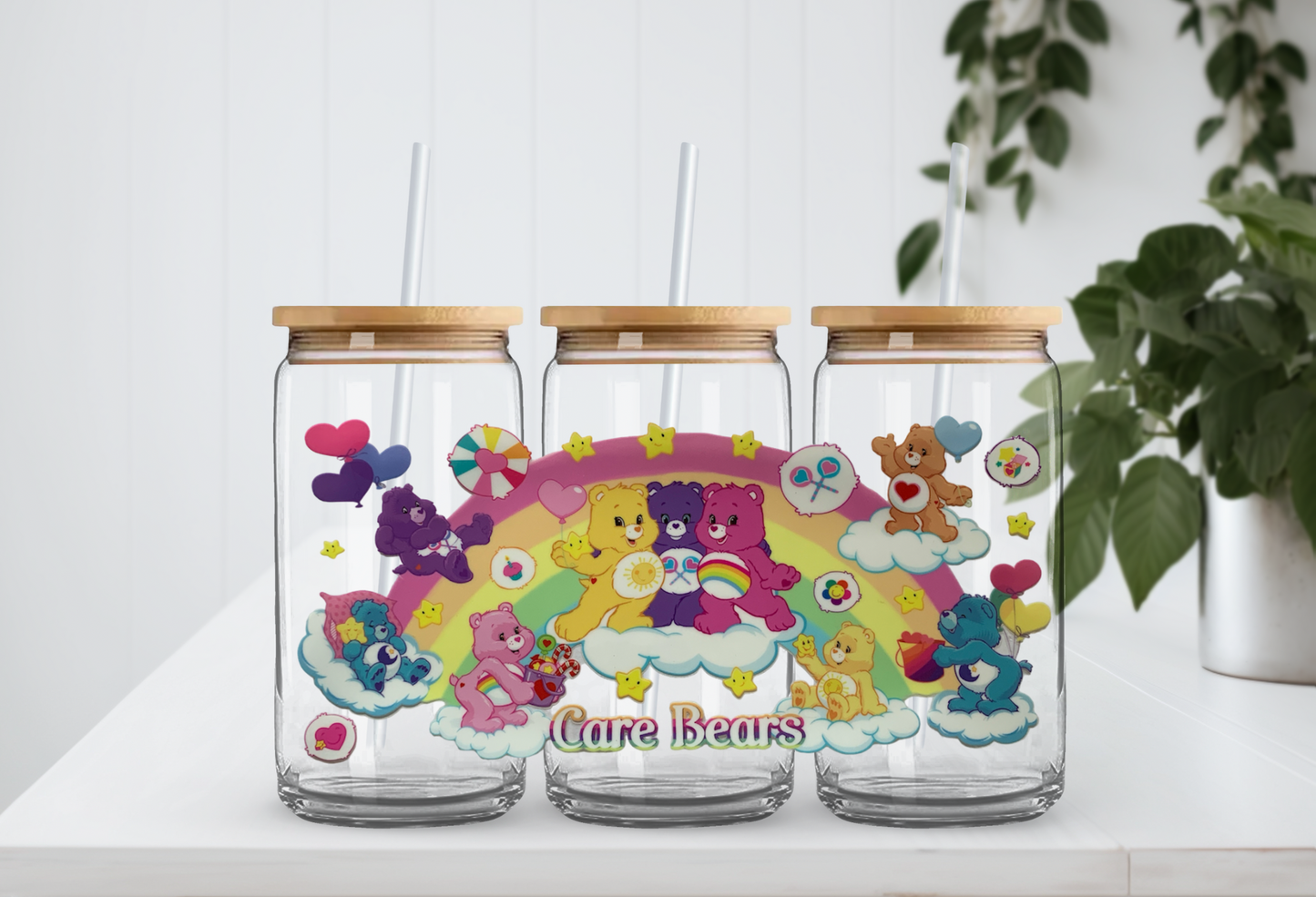 Bears on Clouds 2 - 16oz UV DTF Cup Wrap