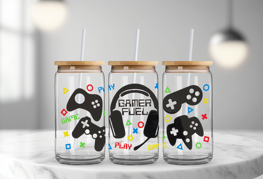 Gamer Fuel - 16oz UV DTF Cup Wrap