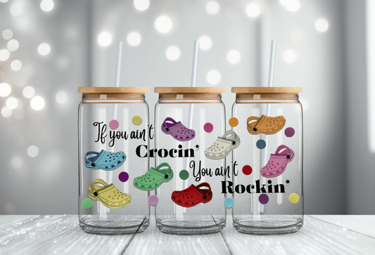 Rockin Crocs - 16oz UV DTF Cup Wrap