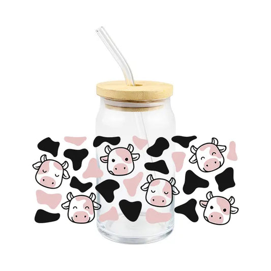 Cute Cow - 16oz UV DTF Cup Wrap