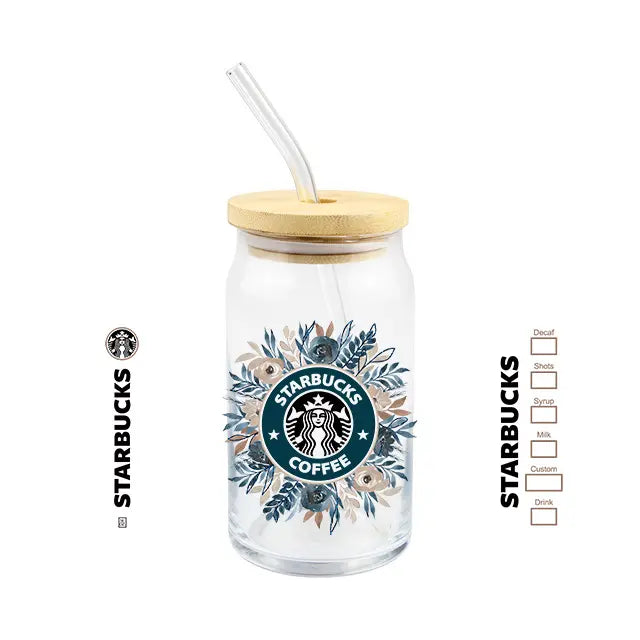 Starbucks Flowers - 16oz UV DTF Cup Wrap